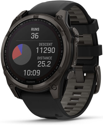 Garmin Fenix 8 SOLAR 47 mm, Sapphire Carbon Gray DLC Titanium Black