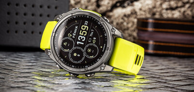 Garmin Fenix 8 SOLAR 47 mm, Sapphire Graphite Titanium Yellow Band