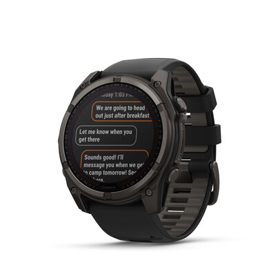 Garmin Fenix 8 SOLAR 51 mm, Sapphire Carbon Gray DLC Titanium Black