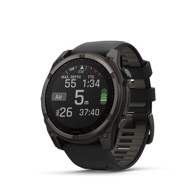 Garmin Fenix 8 SOLAR 51 mm, Sapphire Carbon Gray DLC Titanium Black