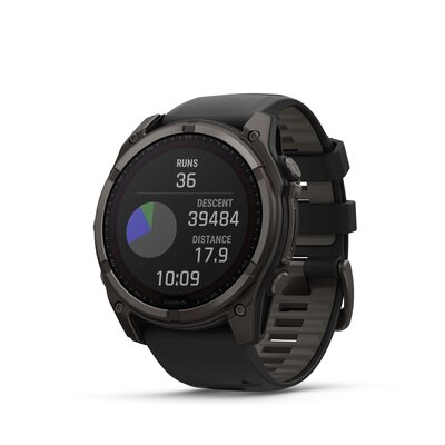 Garmin Fenix 8 SOLAR 51 mm, Sapphire Carbon Gray DLC Titanium Black