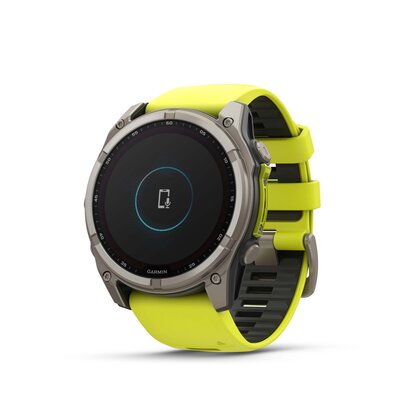 Garmin Fenix 8 SOLAR 51 mm, Sapphire Graphite Titanium Yellow Band
