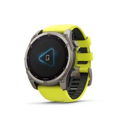 Garmin Fenix 8 SOLAR 51 mm, Sapphire Graphite Titanium Yellow Band