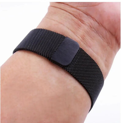 Steel bracelet Ricardo 26mm (for Garmin Fenix 8/7X/6X (51mm), Tactix etc.), black, Milanese, QuickFit