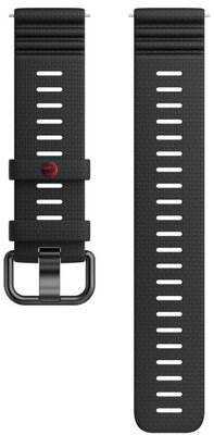 Silicone strap Polar 22mm, black V1, Size S-L, Quick Release