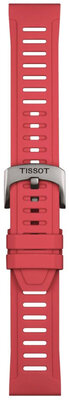 Silicone strap Tissot T852.049.243 21mm, Red, Quick Release