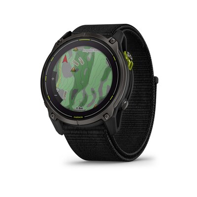 Garmin Enduro 3 Titanium DLC, Black UltraFit Nylon Band