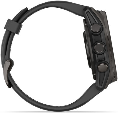 Garmin Fenix 8 AMOLED 43 mm, Sapphire Carbon Gray DLC Titanium Black