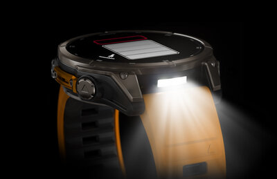 Garmin Fenix 8 AMOLED 47 mm, Sapphire Titanium Graphite Spark Orange Band