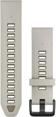 Silikonový řemínek Garmin 20mm (pro Garmin Fenix 8/7S/6S (43mm), aj.), šedý V3, QuickFit, 010-13391-06