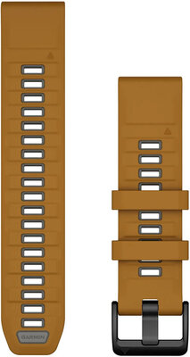 Silikonový řemínek Garmin 22mm (pro Garmin Fenix 8/7/6 (47mm), Epix 2 aj.), hnědý V2, QuickFit, 010-13392-03