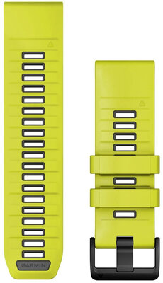 Silikonový řemínek Garmin 26mm, Amp Yellow/Graphite, QuickFit, 010-13393-08