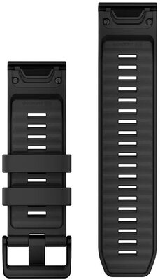 Silikonový řemínek Garmin 26mm (pro Garmin Fenix 8/7X/6X (51mm), Tactix aj.), černý V3, QuickFit, 010-13393-02
