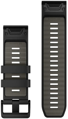 Silikonový řemínek Garmin 26mm (pro Garmin Fenix 8/7X/6X (51mm), Tactix aj.), černý V4, QuickFit, 010-13393-00