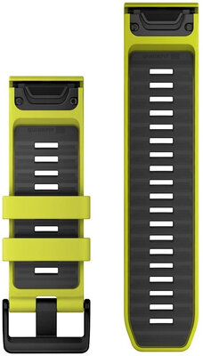 Silikonový řemínek Garmin 26mm (pro Garmin Fenix 8/7X/6X (51mm), Tactix aj.), žlutý V3, QuickFit, 010-13393-08