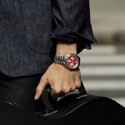 Bulova Lunar Pilot Quartz Chronograph 96K115 (+ spare strap)