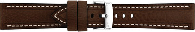 Leather strap Morellato Carra 6023E22.032 M, brown, recycled material