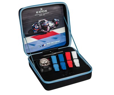 Edox Chronorally Chronograph 45 38003-tinrcanbr BMW Limited Edition 600pcs (+ 4 spare straps)