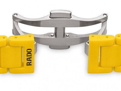 Rado True Thinline Les Couleurs Le Corbusier Sunshine Yellow Quartz R27093632 Limited Edition 999pcs