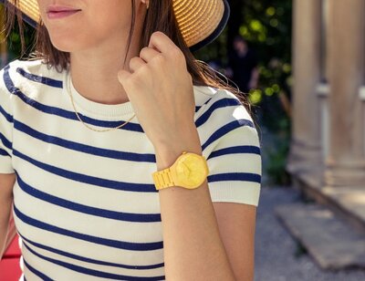 Rado True Thinline Les Couleurs Le Corbusier Sunshine Yellow Quartz R27093632 Limited Edition 999pcs