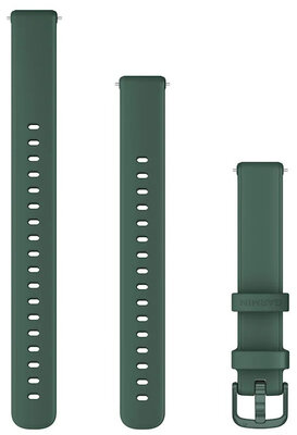Silikonový řemínek Garmin 14mm, Jasper Green, Quick Release, + prodloužená část, 010-13302-32