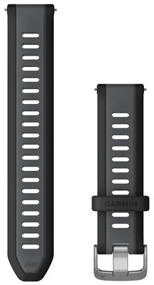 Silikonový řemínek Garmin 20mm (pro Venu, Venu Sq, Venu 2 plus aj.), černý, Quick Release, 010-11251-AG