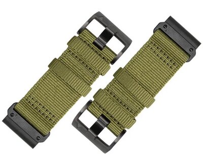 Textile strap Ricardo 22mm (pro Garmin Fenix 8/7/6 (47mm), Epix 2 aj.), Green, QuickFit