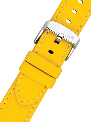Leather strap Morellato Capri 5761D82.098 M, yellow, recycled material