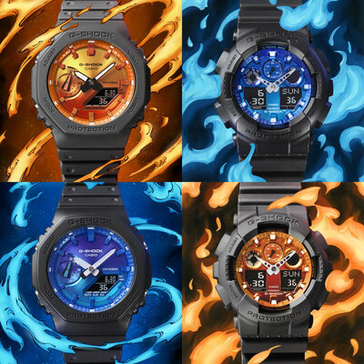 Casio G-Shock GA-2100FL-8AER Flame Inside