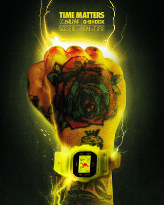 Casio G-Shock Original DWE-5600JB-1A9ER J. Balvin Collaboration (+spare strap and lunette)