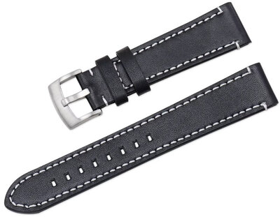 Leather strap Ricardo Imola, black V3, Quick Release