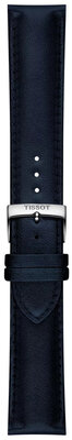 Leather strap Tissot T852.050.301 22mm, Blue, vegan, Quick Release
