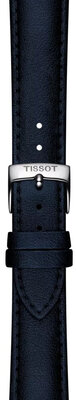 Leather strap Tissot T852.050.305 18mm, black, eco-leather