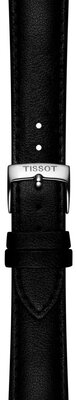 Leather strap Tissot T852.050.319 18mm, black, eco-leather