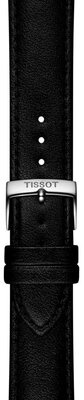 Leather strap Tissot T852.050.321 20mm, black, eco-leather
