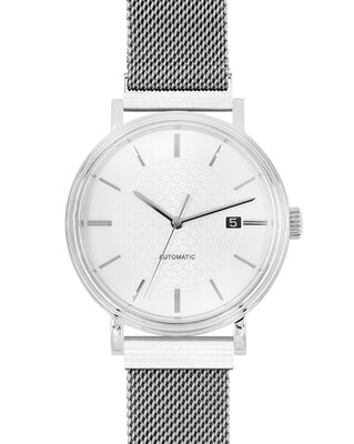 Steel bracelet Hirsch Milanaise L 30161434-2, silver, magnetic, length L, Quick Release