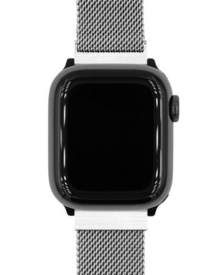 Steel bracelet Hirsch Milanaise L 30161434-2, silver, magnetic, length L, Quick Release