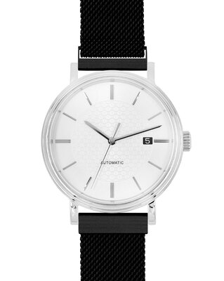 Steel bracelet Hirsch Milanaise L 30161450-5, black, magnetic, length L, Quick Release