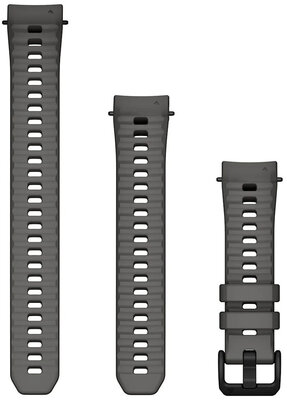Silikonový řemínek Garmin 20mm (pro Garmin Instinct E, 40mm), šedý, + prodloužená část, 010-13397-00
