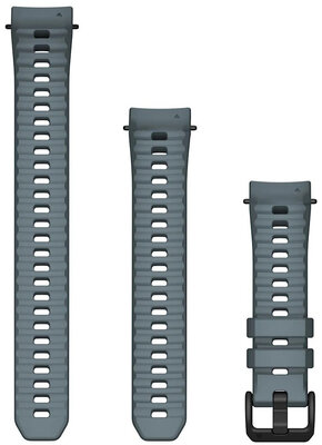 Silikonový řemínek Garmin 20mm (pro Garmin Instinct E, 40mm), šedý V1, + prodloužená část, 010-13397-02