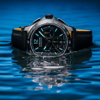 Union Glashütte Belisar Chronograph Sport D014.927.16.057.00 (+ replacement strap)