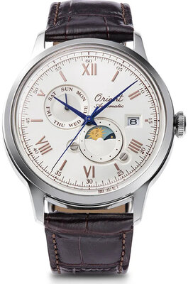 Orient Classic Bambino 2nd Generation Version9 Sun & Moon Automatic RA-AK0808S30B 75th An. Limited Edition 5500pcs (+ spare strap)