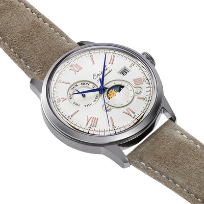 Orient Classic Bambino 2nd Generation Version9 Sun & Moon Automatic RA-AK0808S30B 75th An. Limited Edition 5500pcs (+ spare strap)