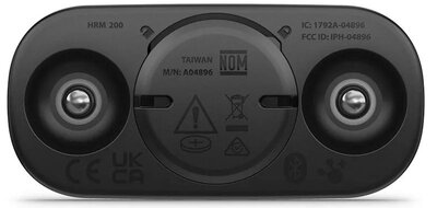 Hrudní pás Garmin HRM 200, černý, velikost M-XL