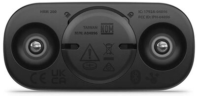 Hrudní pás Garmin HRM 200, černý, velikost XS–S