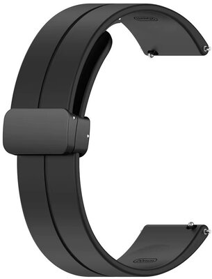 Silicone strap Ricardo 22mm (for Huawei Watch GT 4, 5), black, Quick Release