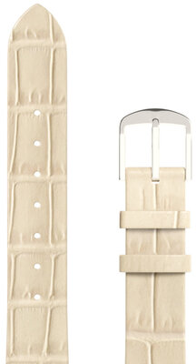 Leather strap JVD RBR14C819-LEA-V10 16mm, beige