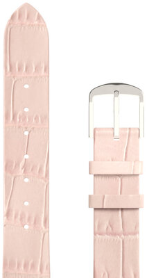 Leather strap JVD RBR14C819-LEA-V11 16mm, pink