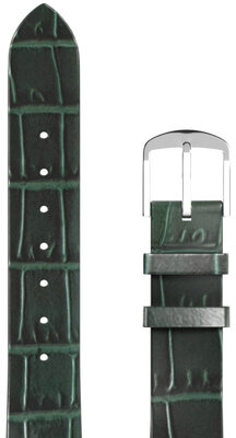 Leather strap JVD RBR14C819-LEA-V12 16mm, green