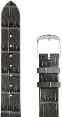Leather strap JVD RBR14C819-LEA-V14 16mm, grey
